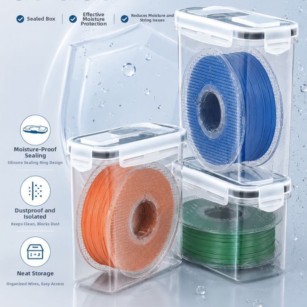 3D Printing For Medical - Şeffaf Filament Kabı Toz Geçirmez Hava