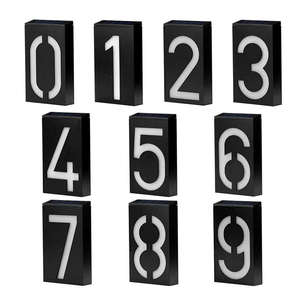 Build Plate - 1 adet güneş enerjili ev numaraları