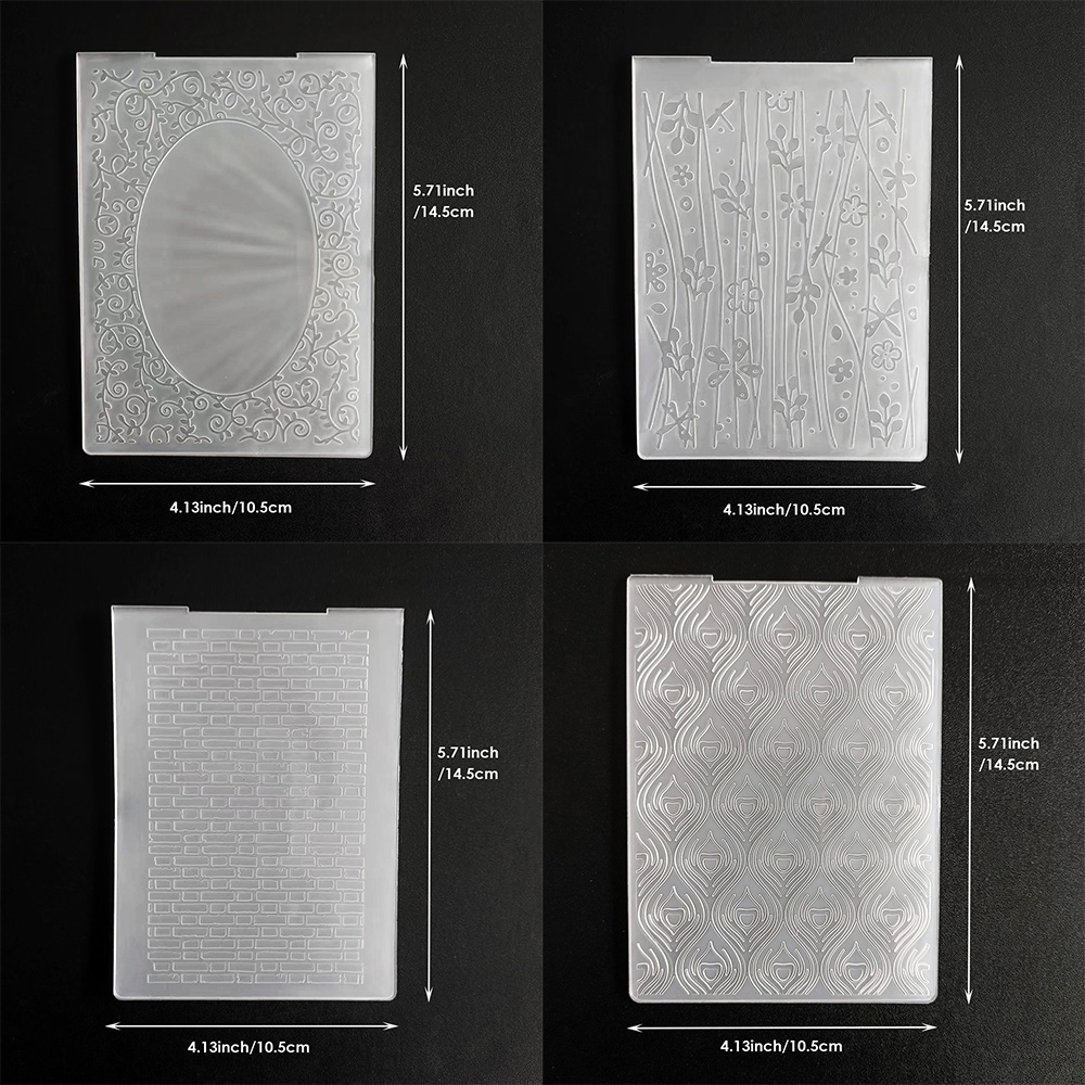 3D Printing Template - Duvar tuğlası ağacı/kabartma klasörleri kart yapımı