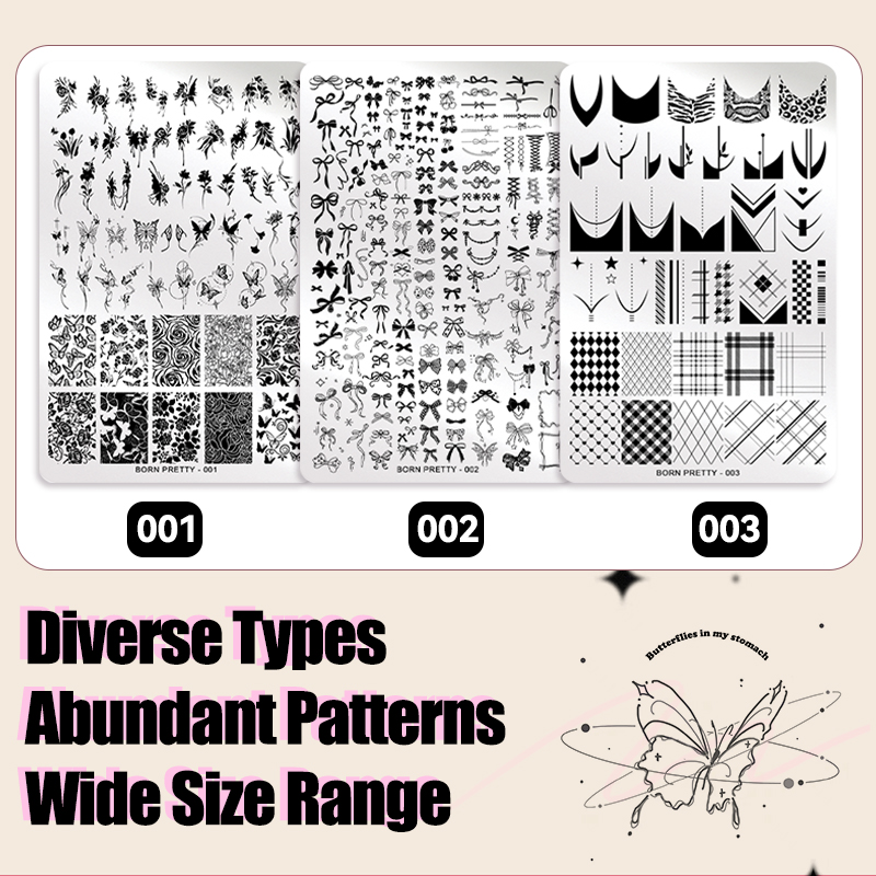 BORN PRETTY Çiçek Desenli Tırn - 3D Printing Template incelemesi ve fiyatı