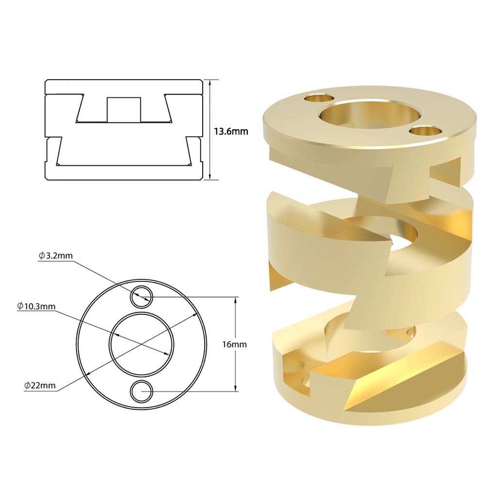 3D Yazıcı Aksesuarları T8 Z ek - Z Axis Stabilizer 3D incelemesi ve fiyatı