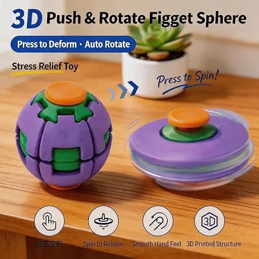 3D Baskılı Viral Fidget Spinne - 3D Printing Viral incelemesi ve fiyatı